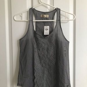 Hollister gray tank top